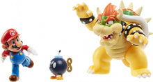 Load image into Gallery viewer, World of Nintendo Mario vs Bowser Diorama Set
