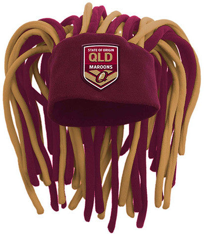 QLD Maroons Dreadlock Fun Hat