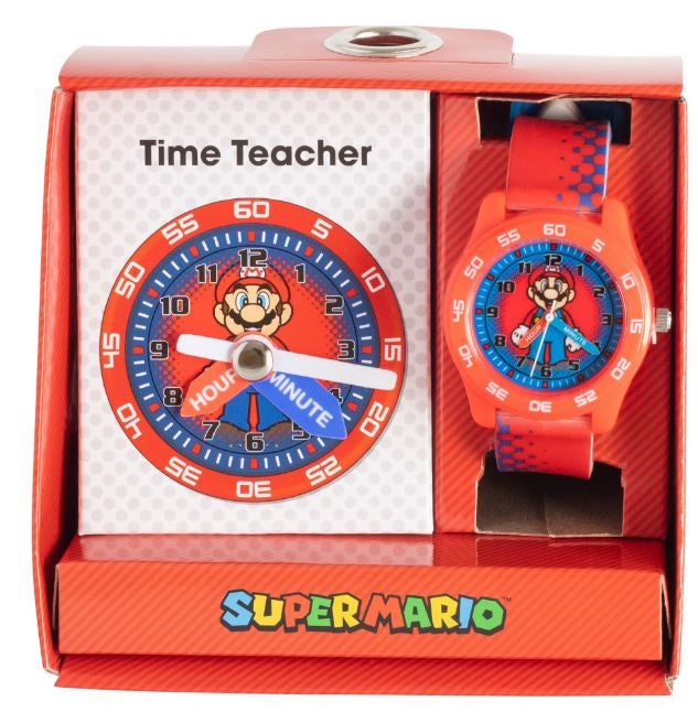 Time Teacher Watch Pack -  Super Mario Red/Blue