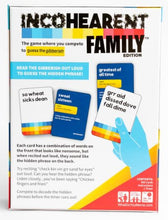Load image into Gallery viewer, Incohearent Family Edition Card Game
