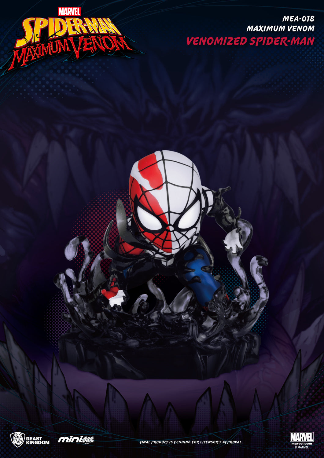 Beast Kingdom Mini Egg Attack Maximum Venom Venomized Spiderman
