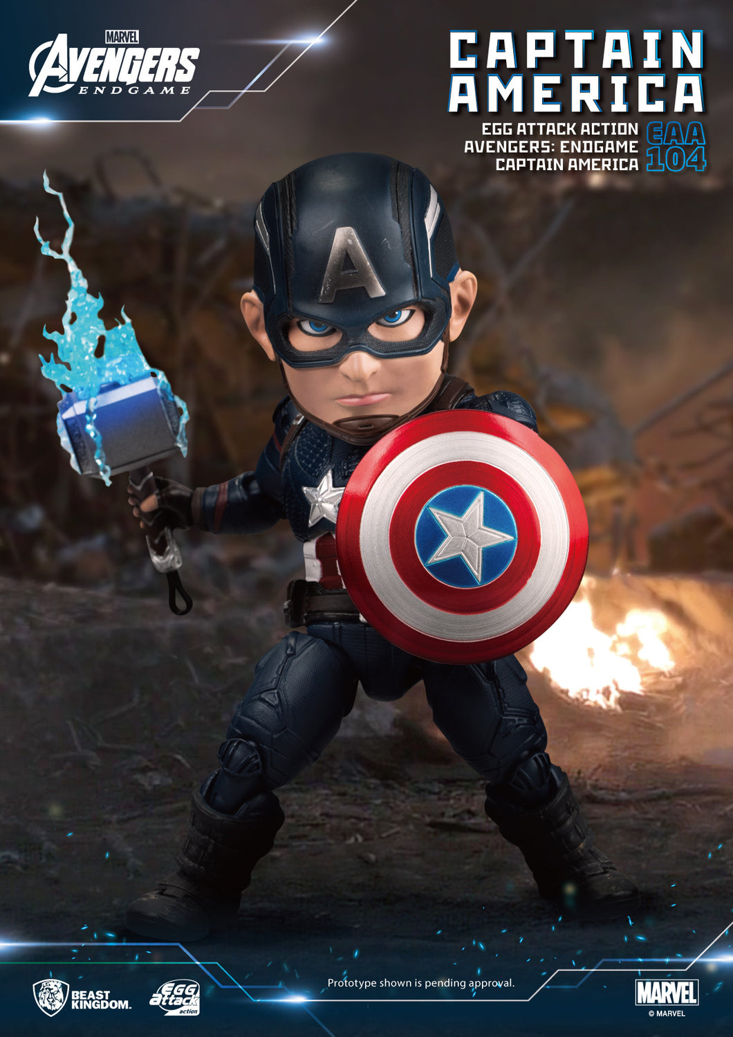 Beast Kingdom Egg Attack Action Avengers Endgame Captain America