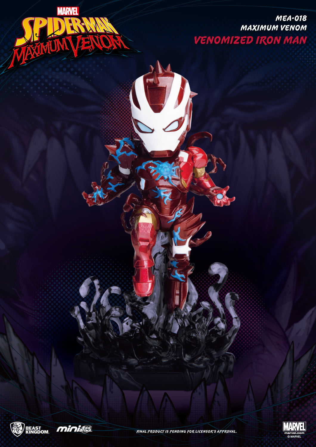Beast Kingdom Mini Egg Attack Maximum Venom Venomized Iron Man