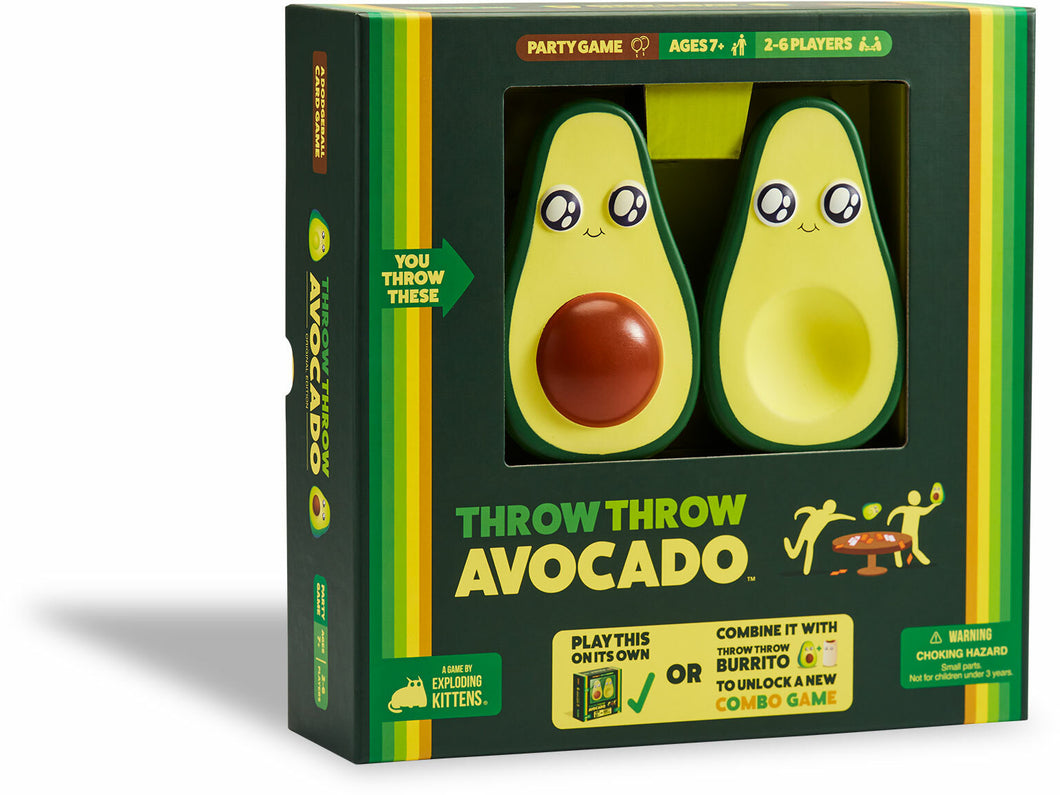 Throw Throw Avocado (By Exploding Kittens) Party Game Age 7 and Up