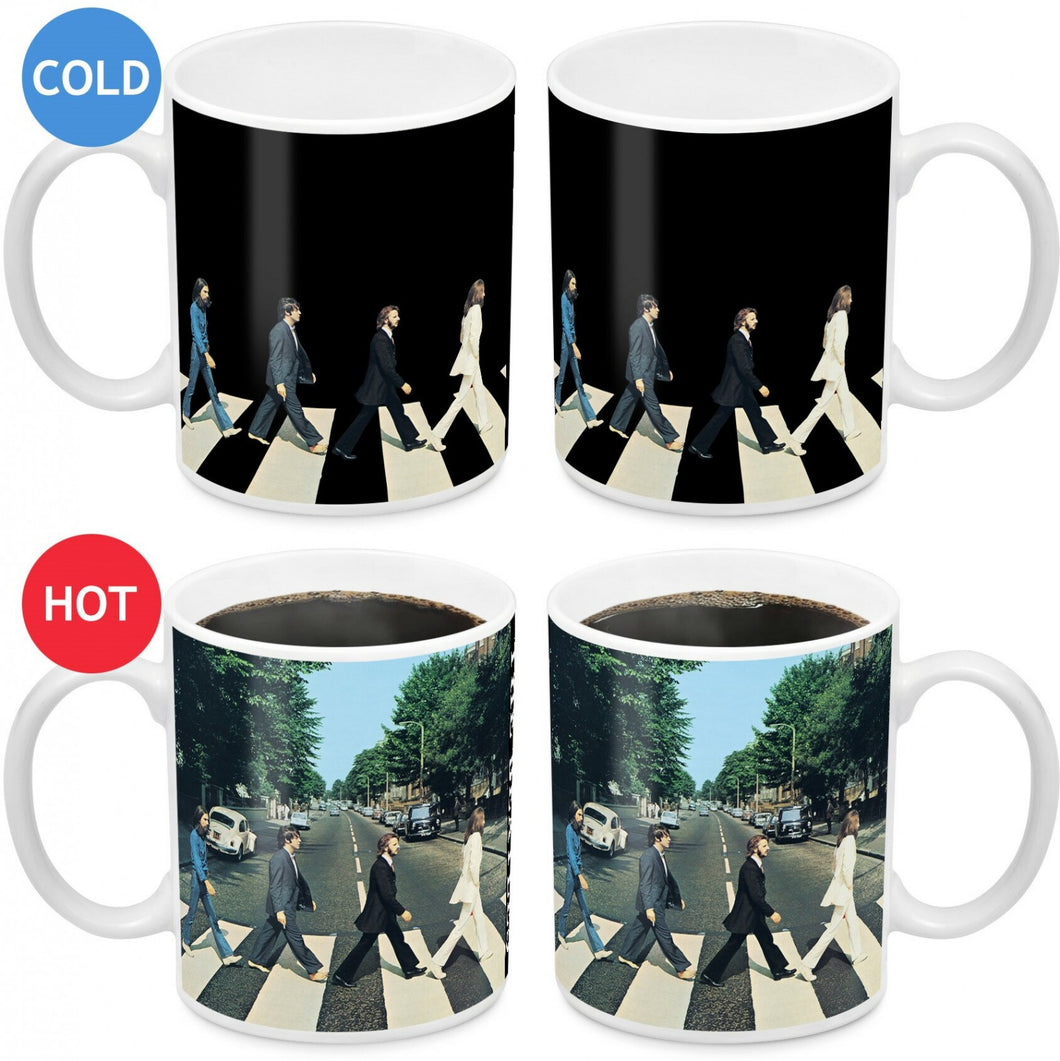 The Beatles Coffee Mug Heat Change Abbey Road