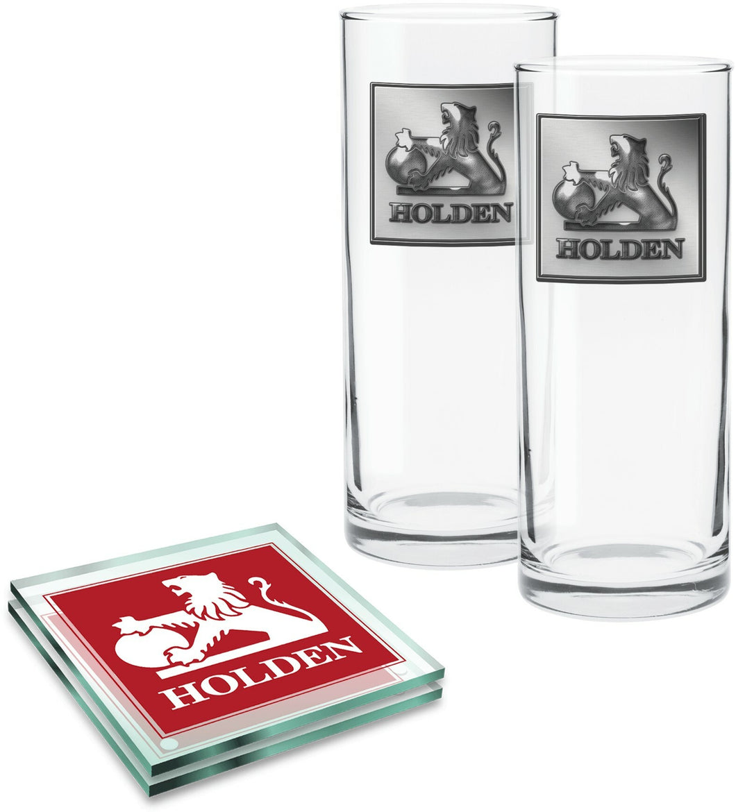 Holden Highball Glasses and Coasters Set of 2