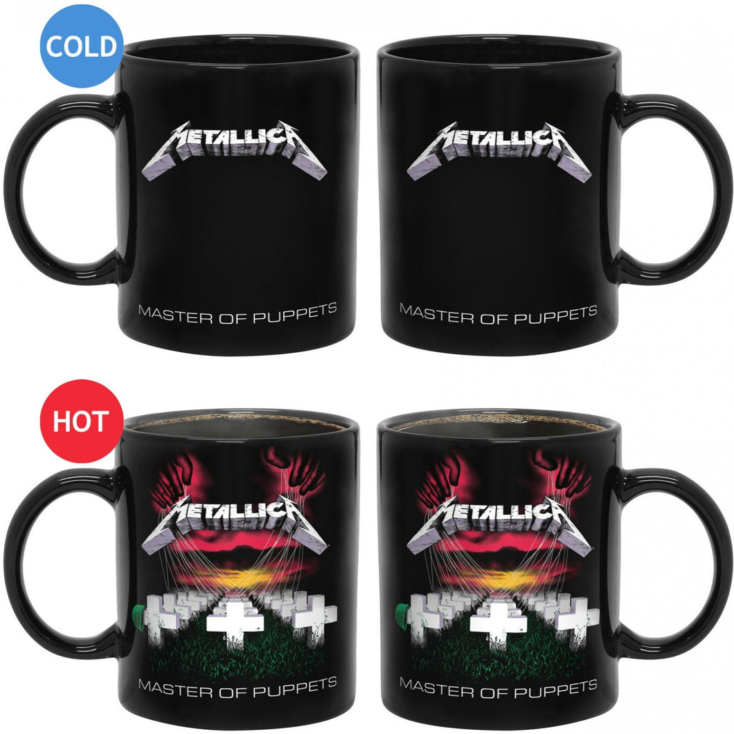 Coffee Mug Heat Change Metallica Master of Puppets