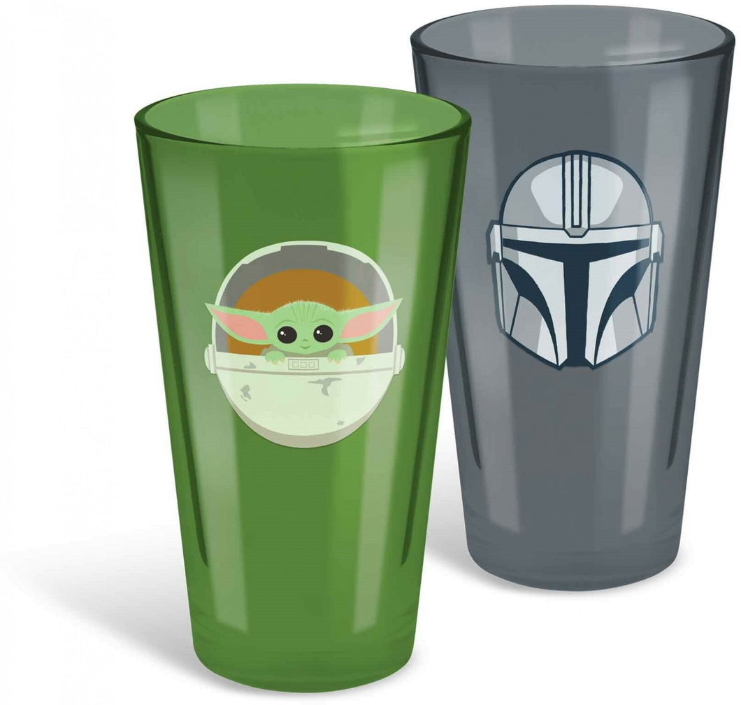 Star Wars the Mandalorian Conical Glasses Set of 2