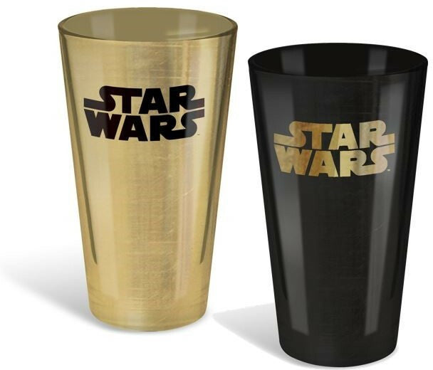 Star Wars Conical Glasses Set of 2 Metallic