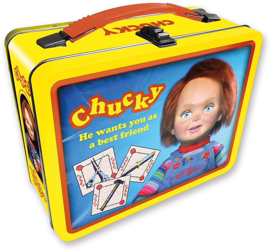Tin Carry All Fun Lunch Box Childs Play Chucky