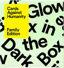 Load image into Gallery viewer, Cards Against Humanity Family Edition First Expansion Glow In The Dark Box Game
