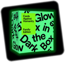 Load image into Gallery viewer, Cards Against Humanity Family Edition First Expansion Glow In The Dark Box Game
