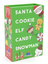 Load image into Gallery viewer, Santa Cookie Elf Candy Snowman Card Game
