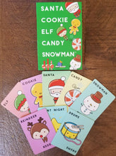 Load image into Gallery viewer, Santa Cookie Elf Candy Snowman Card Game
