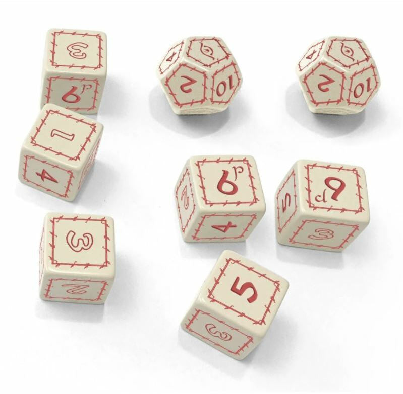 The One Ring White Dice Set