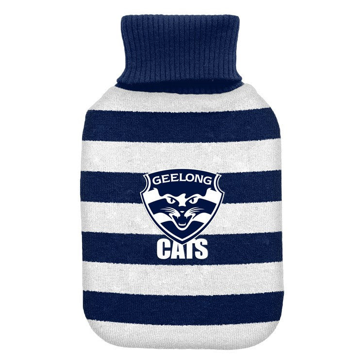 AFL Hot Water Bottle and Cover Geelong Cats