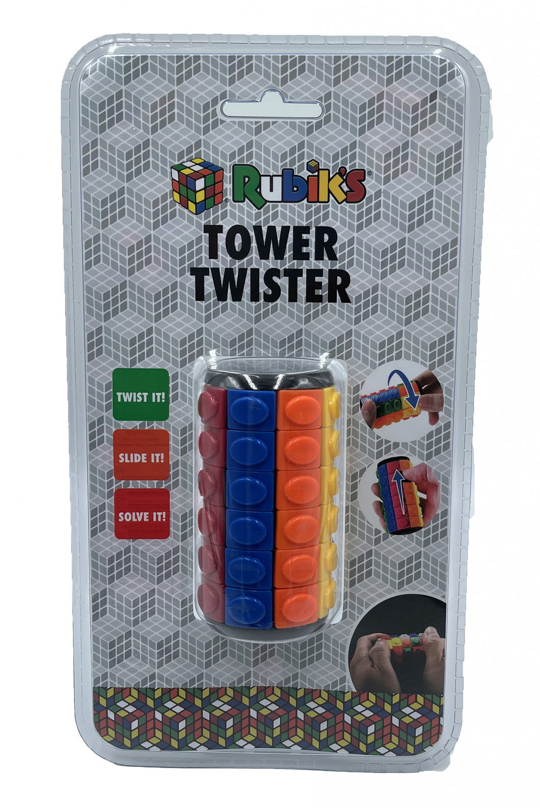 Rubiks Tower Twister Fidget Puzzle Toy