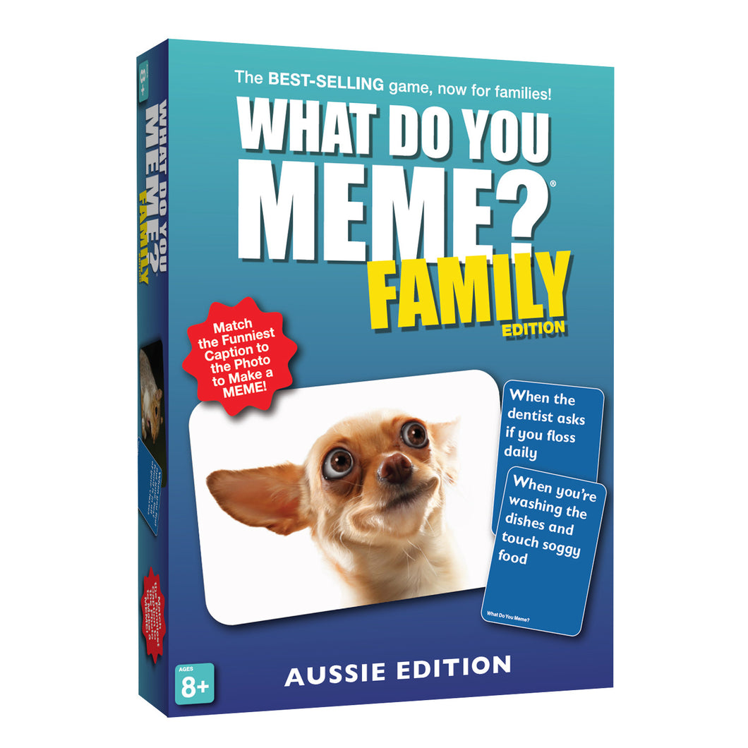 What Do You Meme? Family Aussie Edition Game Age 8 Up