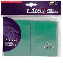 Load image into Gallery viewer, BCW Deck Protectors Standard Elite2 Matte Sea (66mm x 93mm) (100 Sleeves Per Pack)

