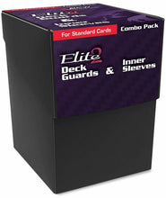 Load image into Gallery viewer, BCW Deck Case Box, Deck Protectors and Inner Sleeves Standard Elite2 Combo Pack Glossy Black
